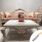 مبل هفت نفره کلاسیک با ناهارخوری چهارنفره زیبا