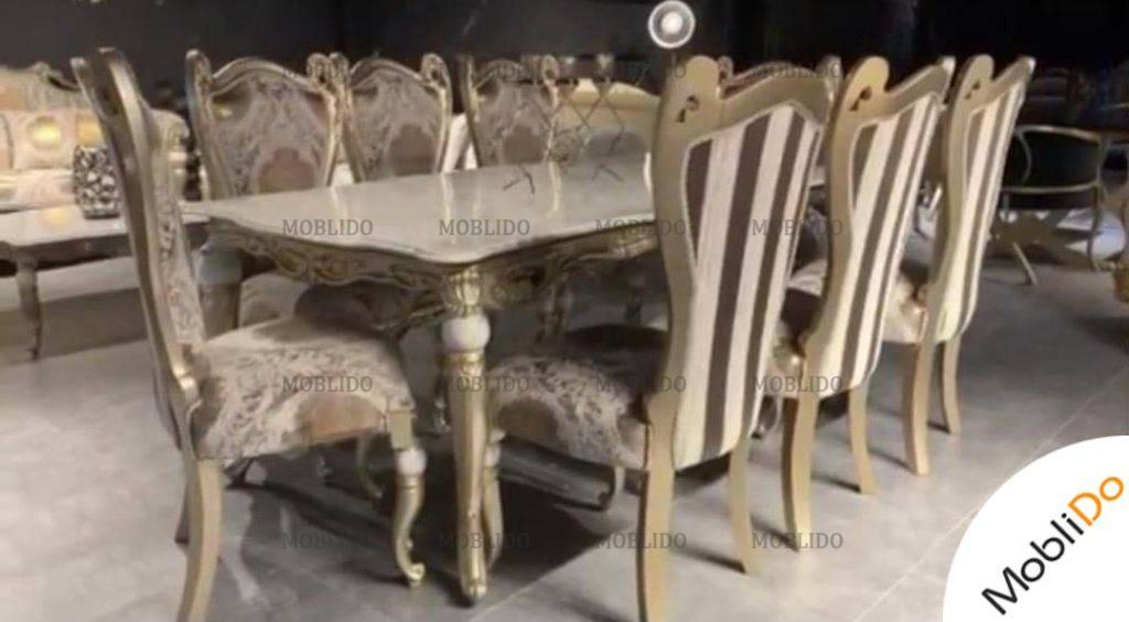 سرویس مبلمان و میز نهارخوری ۸ نفره کلاسیک