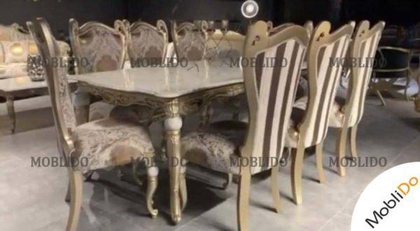 سرویس مبلمان و میز نهارخوری ۸ نفره کلاسیک