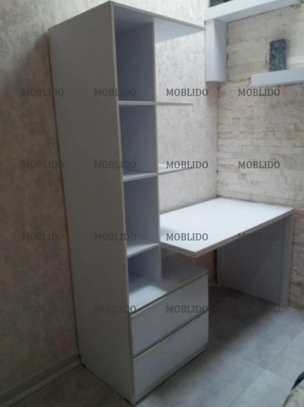 ست میز تحریر و کتابخانه MDF نو