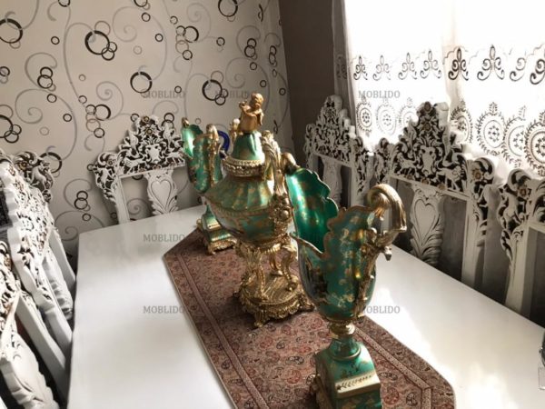 مبل قالی کرمان تمام چوب گردو