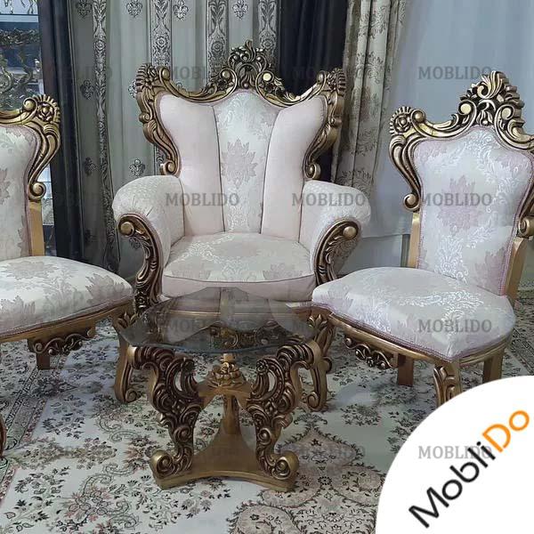 مبل سلطنتی ۹ نفره در حد نو نو آک