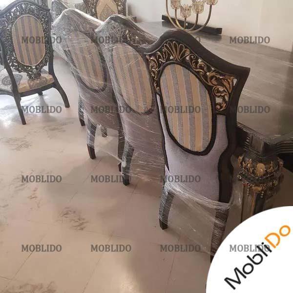 مبلمان استیل بهمراه نهارخوری زیبا