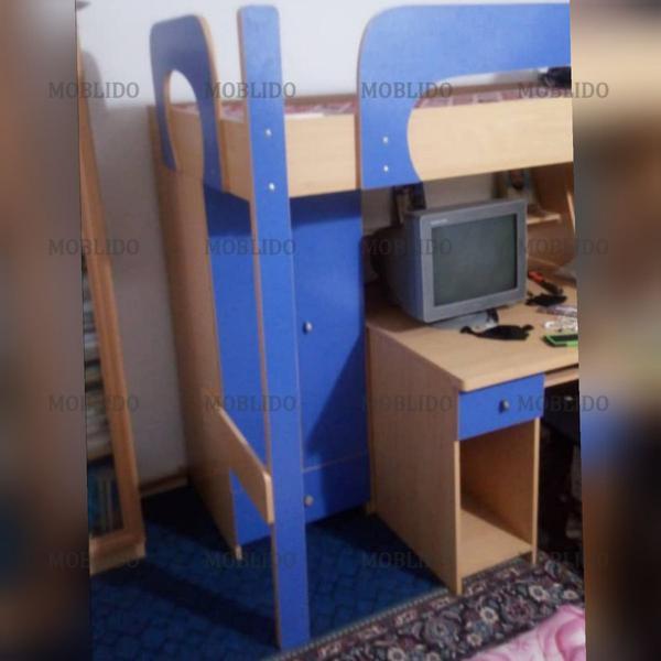 تخت خواب یک نفره کودک و نوجوان با جنس MDF