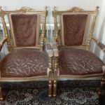ست مبلمان استیل ۹نفره و میز نهار خوری ۸نفره چوب راش اصل