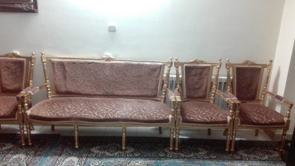 ست مبلمان استیل ۹نفره و میز نهار خوری ۸نفره چوب راش اصل