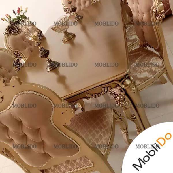مبلمان سلطنتی ۹ نفره با میز ناهارخوری