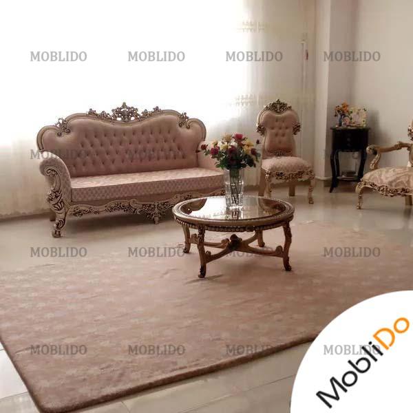 مبلمان سلطنتی ۹ نفره با میز ناهارخوری