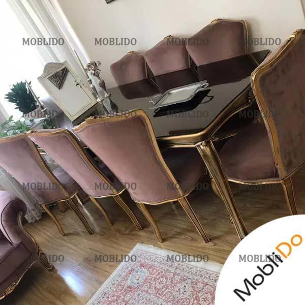 سرویس مبلمان استیل دوبل تشک مدل فرانسوی