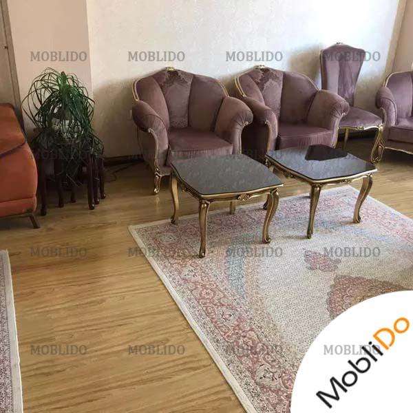 سرویس مبلمان استیل دوبل تشک مدل فرانسوی