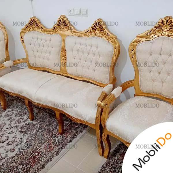 مبلمان سلطنتی با چوب گردو