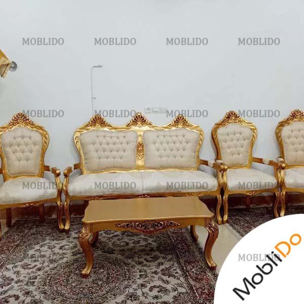 مبلمان سلطنتی با چوب گردو