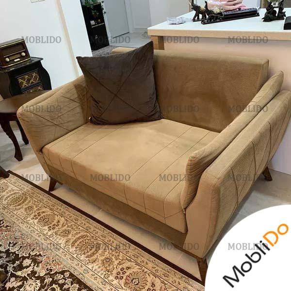 مبلمان هفت نفره ،میز جلومبلى ،دوعدد عسلى