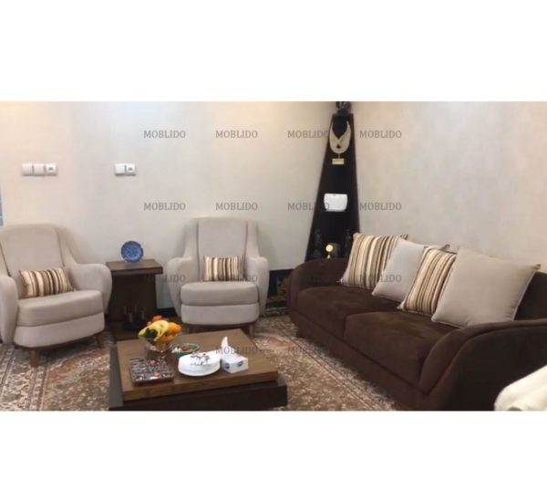 مبل ۵ نفر در دو رنگ