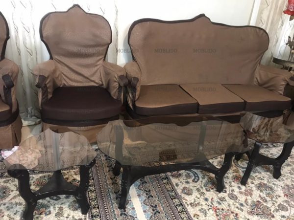 مبلمان ۸ نفره استیل شیک و عالی با نهارخوری