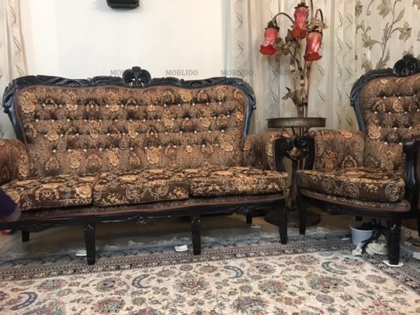 مبلمان ۸ نفره استیل شیک و عالی با نهارخوری