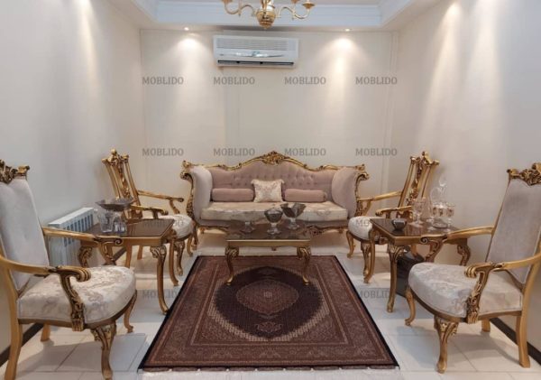 سرویس مبل کلاسیک و میز ناهارخوری