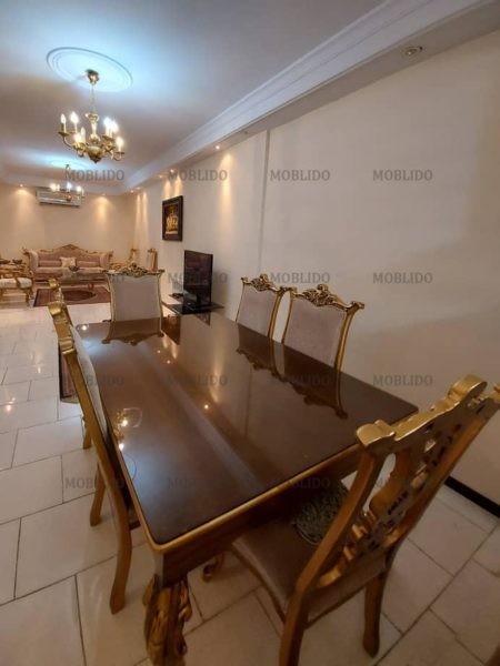 سرویس مبل کلاسیک و میز ناهارخوری