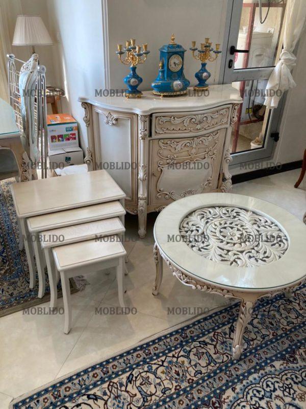 سرویس مبلمان استیل تمام چوب گردو