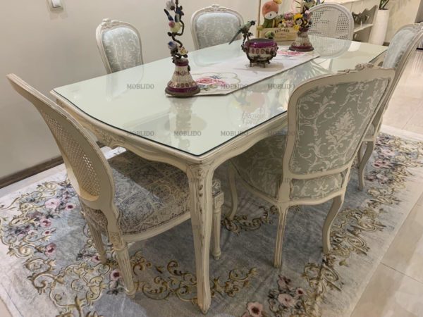 میز ناهار خوری ۶نفره برند هارمونی(چوبشار)