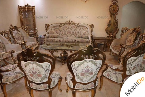 سرویس مبل استیل ۷ نفره شرکتی شیک و زیبا