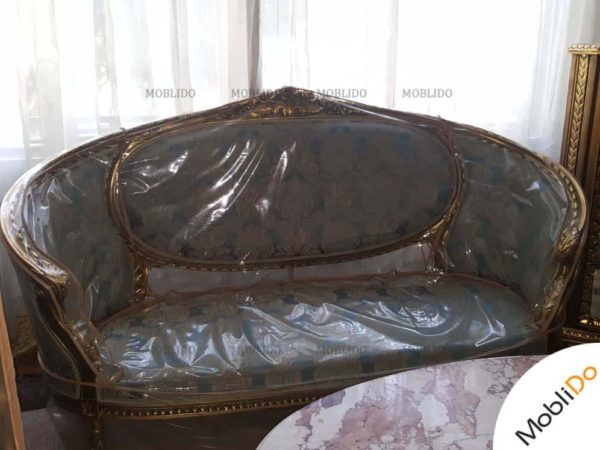 سرویس مبلمان ۹ نفره با نهارخوری ۱۲ نفره چوب گردو