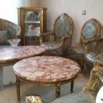سرویس مبلمان ۹ نفره با نهارخوری ۱۲ نفره چوب گردو