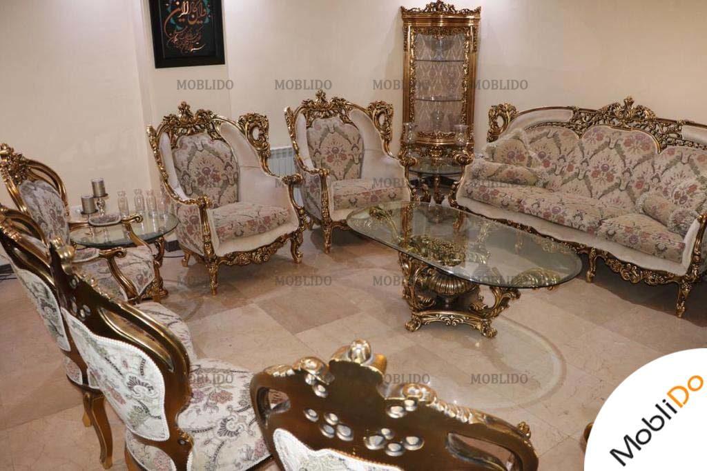 سرویس مبل استیل ۷ نفره شرکتی شیک و زیبا