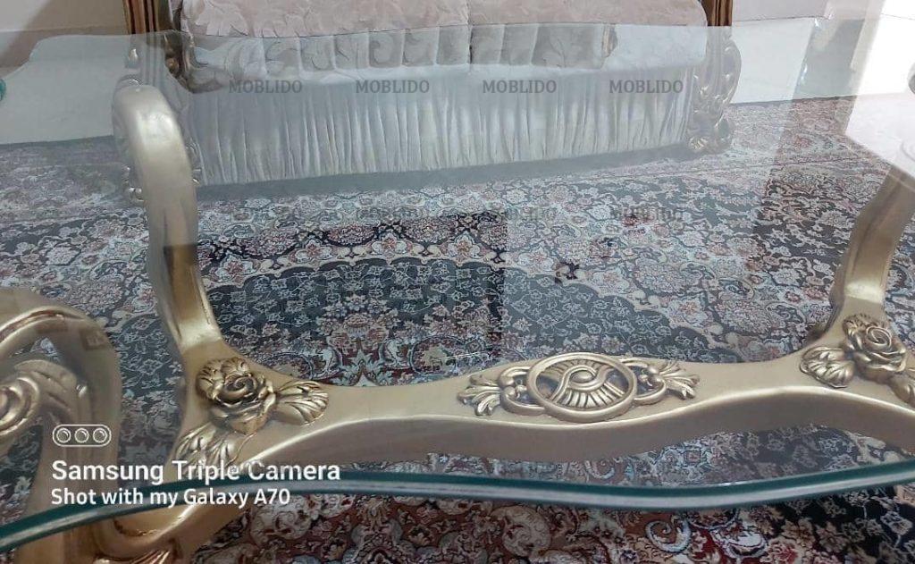 مبلمان هفت نفره و میزنهار خوری ۶نفره و میز جلو مبلی