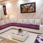 مبل راحتی ال ۹نفره-به همراه آباژور ست