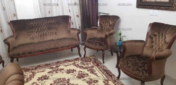 مبلمان کلاسیک ۷ نفره همراه با ناهار خوری ۶ نفره