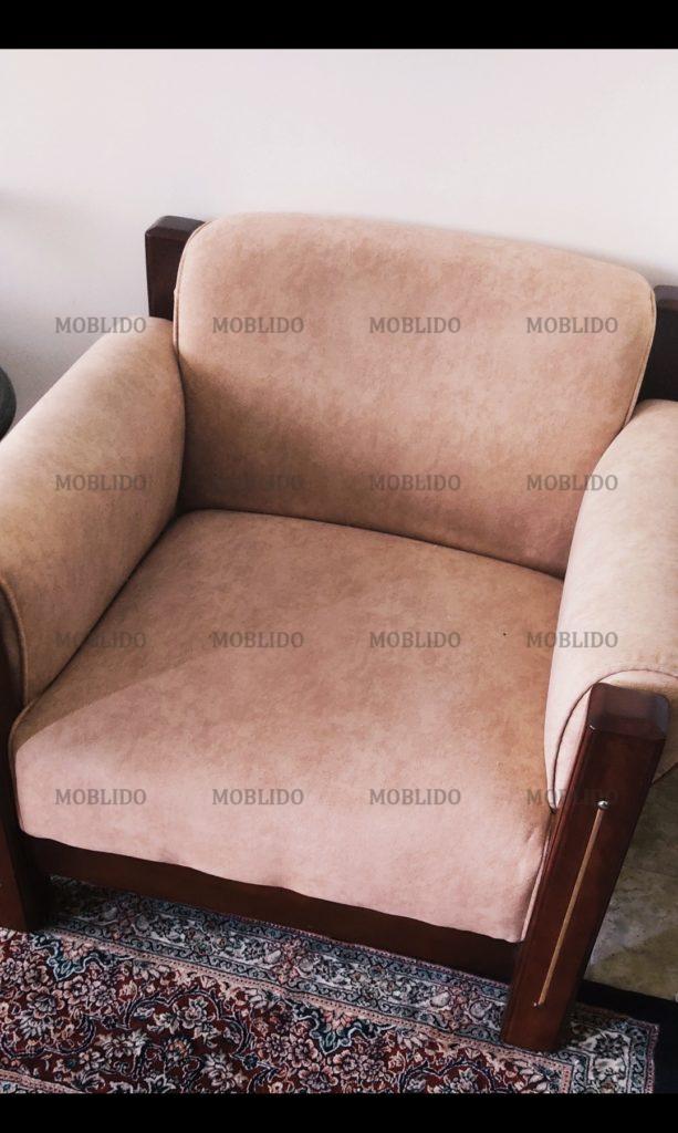 مبلمان راحتی چوب راش تمیز