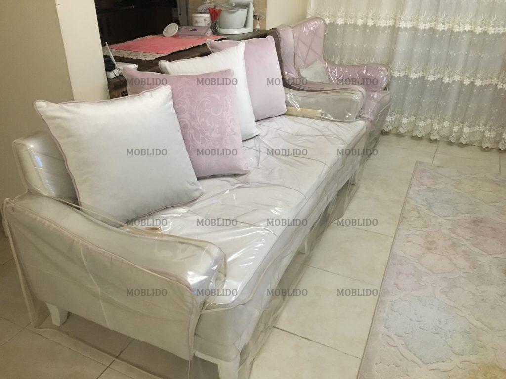 سرویس مبل هفت نفره راحتی شیک و تمیز