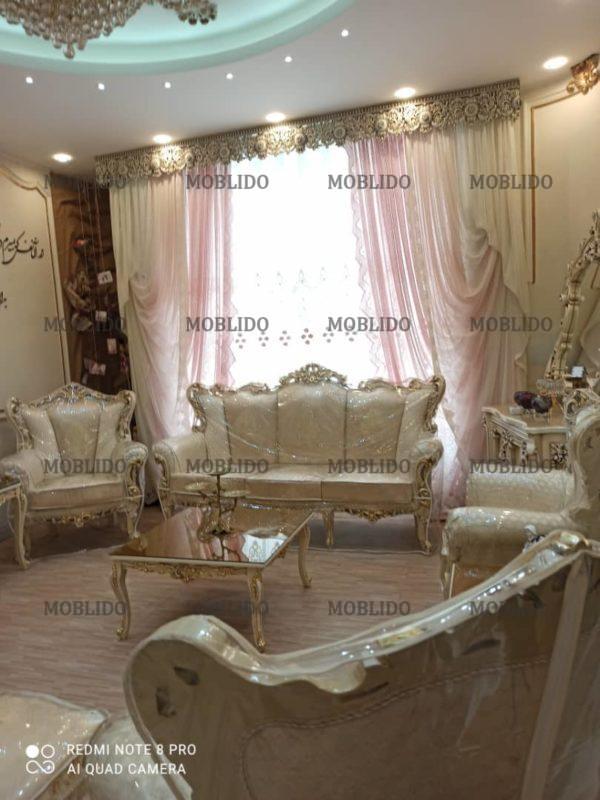 مبلمان سلطنتی ۹نفره با نهارخوری۸نفره ست