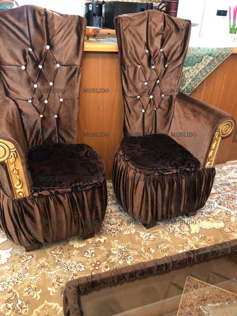 مبل کاملا سالم با پارچه ترک و کیفیت عالی