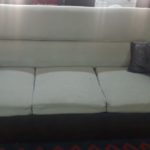 مبل ۷ نفره همراه با میز شیشه ای