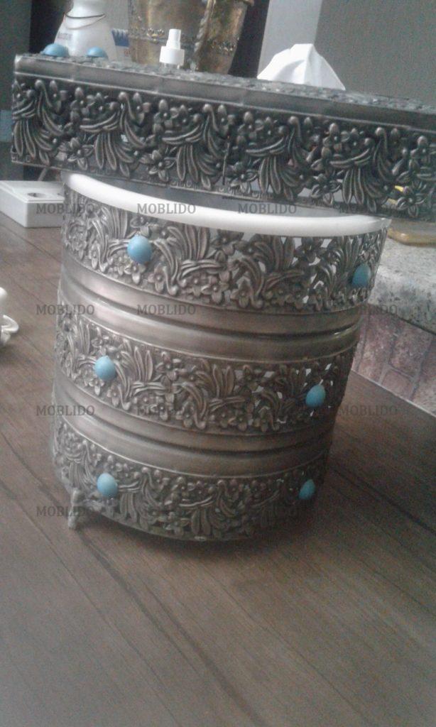 سرویس چایخوری و جادستمال و سطل آشغال