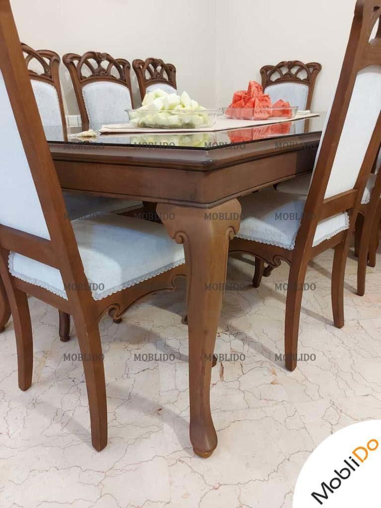 مبل ۷ نفره با ناهارخوری ۸ نفره شیک