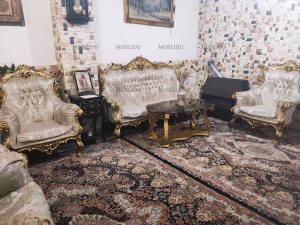 مبل سلطنتی تمام چوب راش