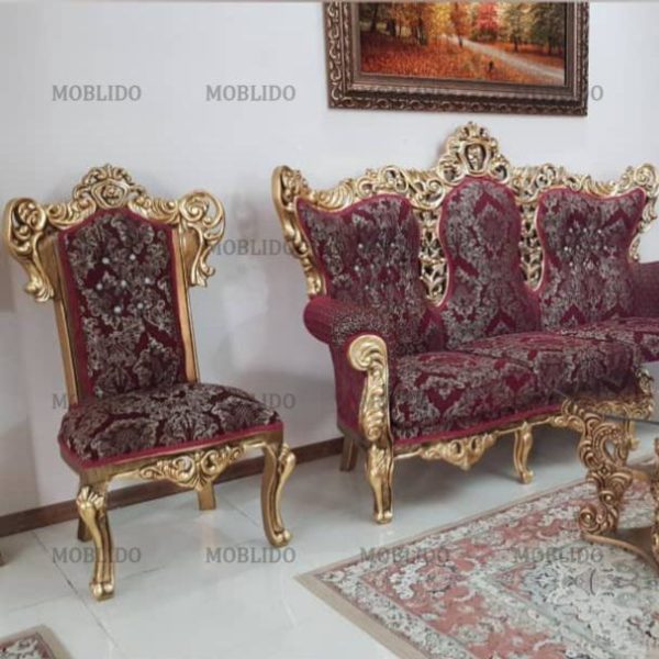 مبل استیل ۹ نفره بسیار زیبا و سالم