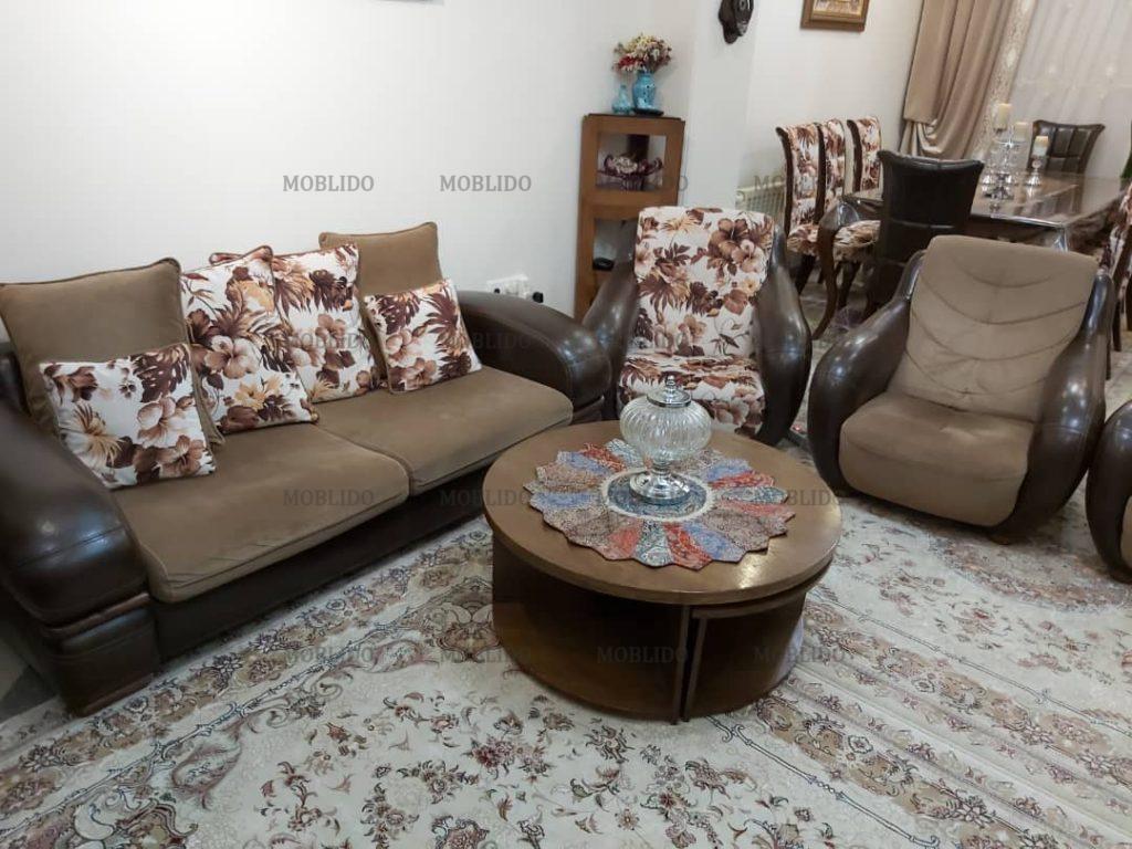 سرویس مبل ۹ نفره و میز ناهار خوری ۱۰ نفره
