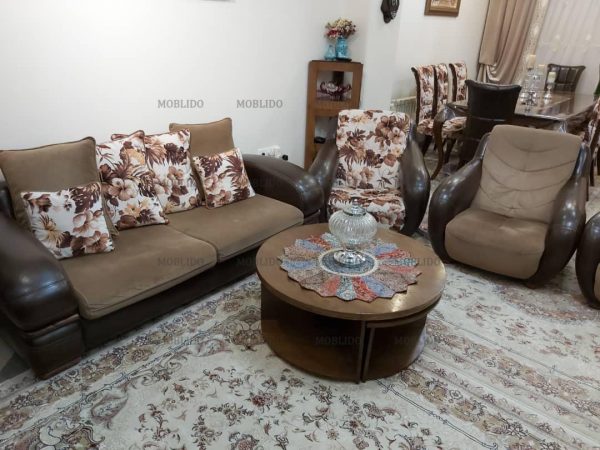 سرویس مبل ۹ نفره و میز ناهار خوری ۱۰ نفره
