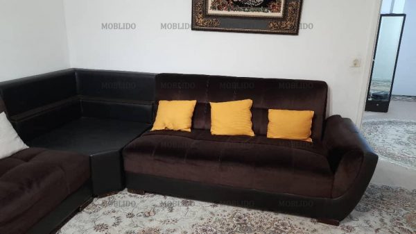 مبل ال چرم و پارچه