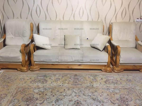 مبلمان راحتی ۱۴نفره چوب کار دست روسی