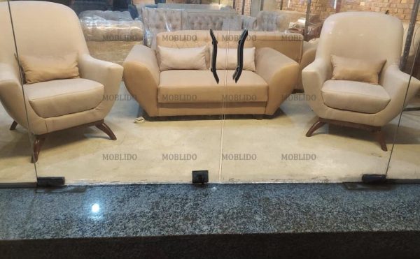 مبل ۷ نفره پارچه و پایه ها نو(تعویض شده)