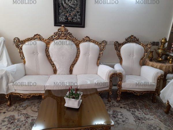 مبل سلطنتی شیک‌ و تمیز