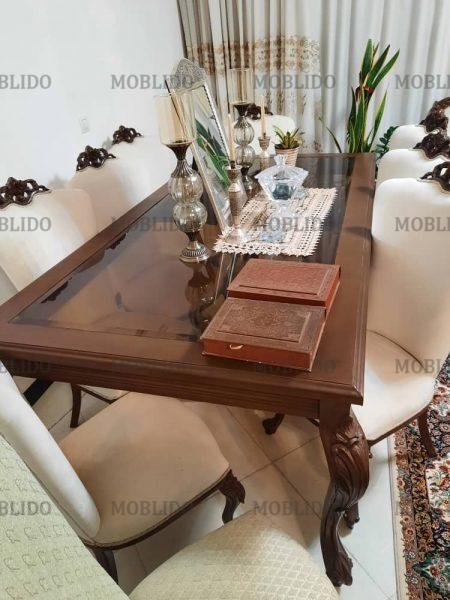 مبلمان ۹ نفره به همراه میزناهار خوری ۸ نفره