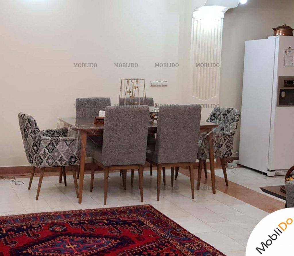 میز ناهار خوری ماجان تمام چوب زیبا