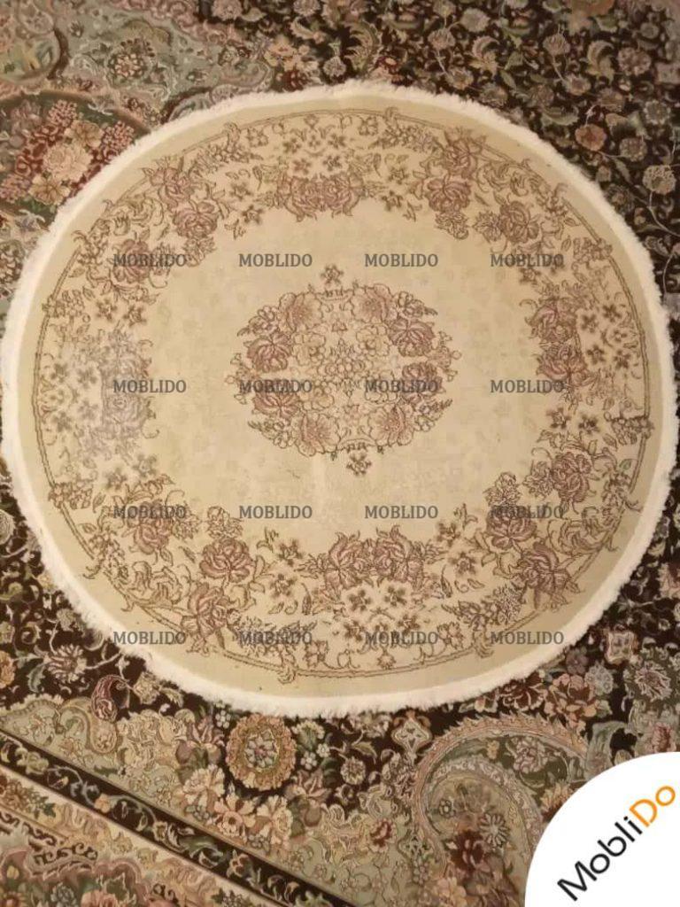 دو عدد قالیچه گرد قطر یک متر