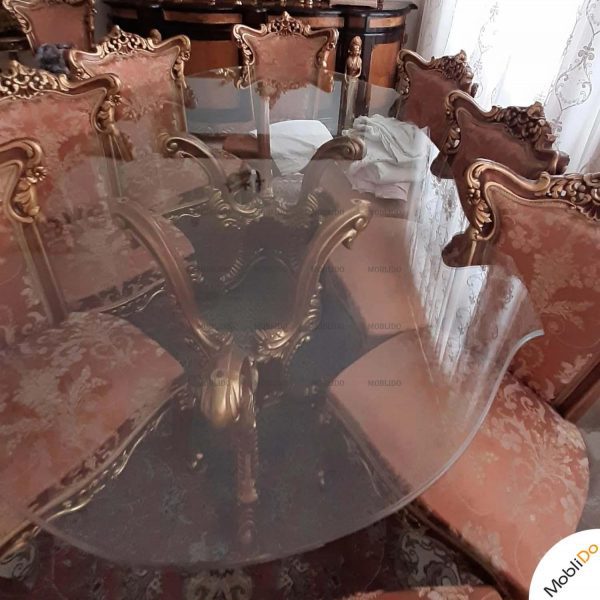 سرویس مبلمان کلاسیک چوب راش زیبا